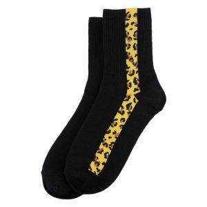 Socks Leopard Line Made With Cotton & Spandex by JOE COOL
