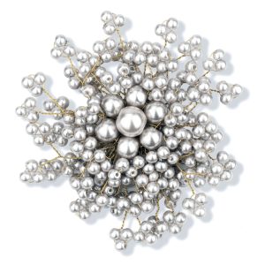 Brooch Pearl Burst Made With Resin & Tin Alloy by JOE COOL