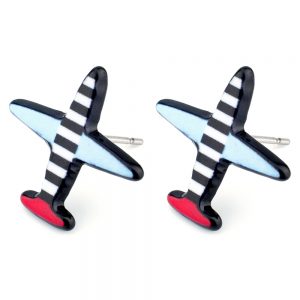 Stud Earring Spitfire Made With Tin Alloy & Acrylic by JOE COOL