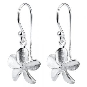 Drop Earring Delicate Petal Flower Made With 925 Silver by JOE COOL