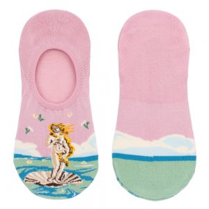 Socks No-show Botticelli The Birth Of Venus Made With Cotton & Spandex by JOE COOL