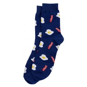 Socks Gents Bacon & Eggs Made With Cotton & Nylon by JOE COOL