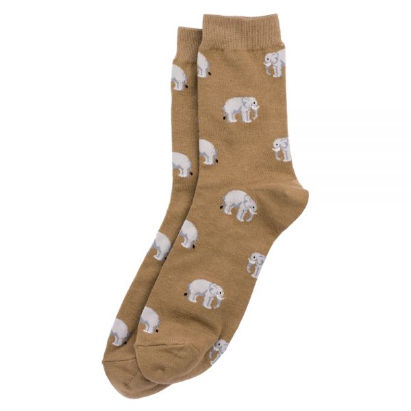 Socks Gents Elephant Herd Made With Cotton & Nylon by JOE COOL
