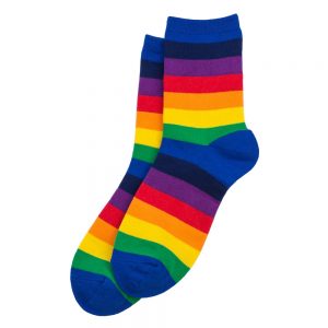 Socks Blue Rainbow Made With Cotton & Spandex by JOE COOL