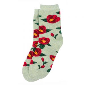 Socks Poppy Anemone Made With Cotton & Spandex by JOE COOL