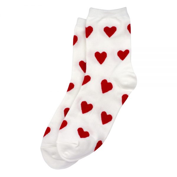 Socks Power Of Love Hearts Made With Cotton & Spandex by JOE COOL