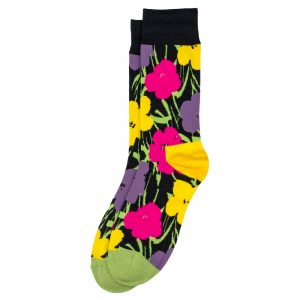 Socks Andy Warhol - Flower 73 Made With Cotton & Spandex by JOE COOL