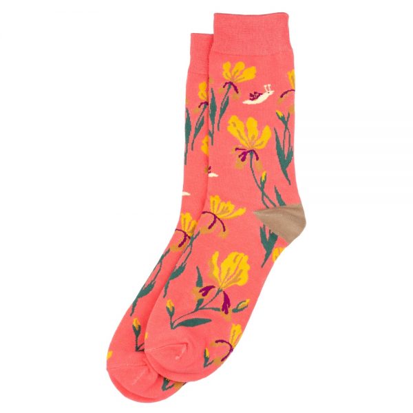 Socks Orchidaceae Made With Cotton & Spandex by JOE COOL