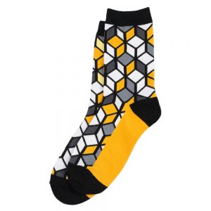 Socks Illusion Cube Made With Cotton & Spandex by JOE COOL