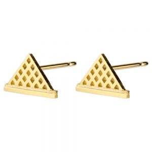 Stud Earring Louvre Museum Made With Tin Alloy by JOE COOL