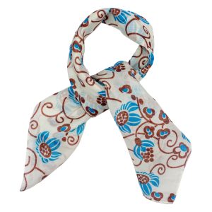 Scarf Kerchief Flower Swirl Made With Cotton by JOE COOL
