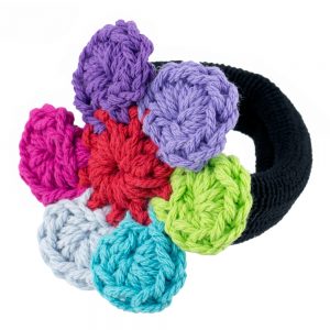 Scrunchie Crochet Flower Made With Acrylic by JOE COOL