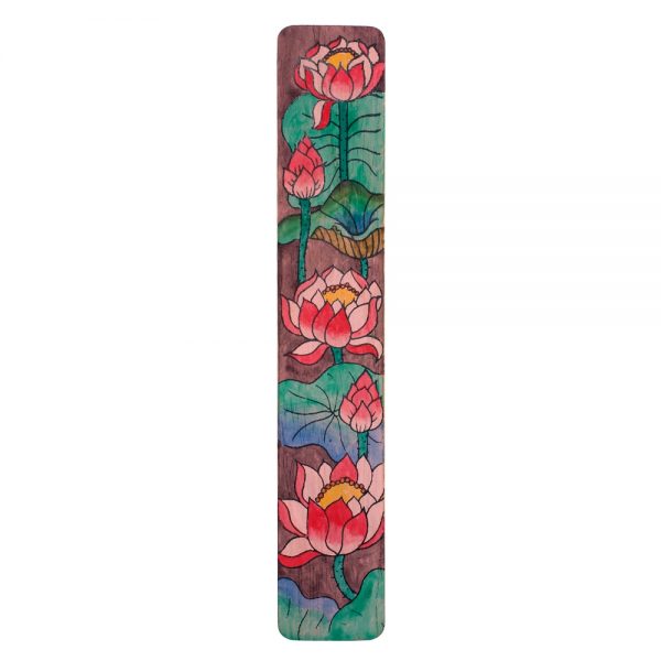 Gift Handpainted Bookmark Lotus Flower Made With Bamboo by JOE COOL