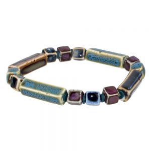 Bracelet Sienna Earth Tones Made With Ceramic by JOE COOL