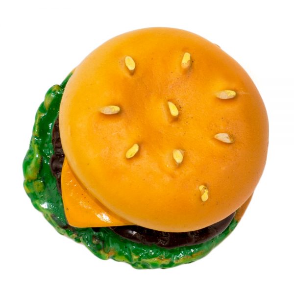 Clutch Pin Brooch Cafe Cool Burger Made With Resin by JOE COOL