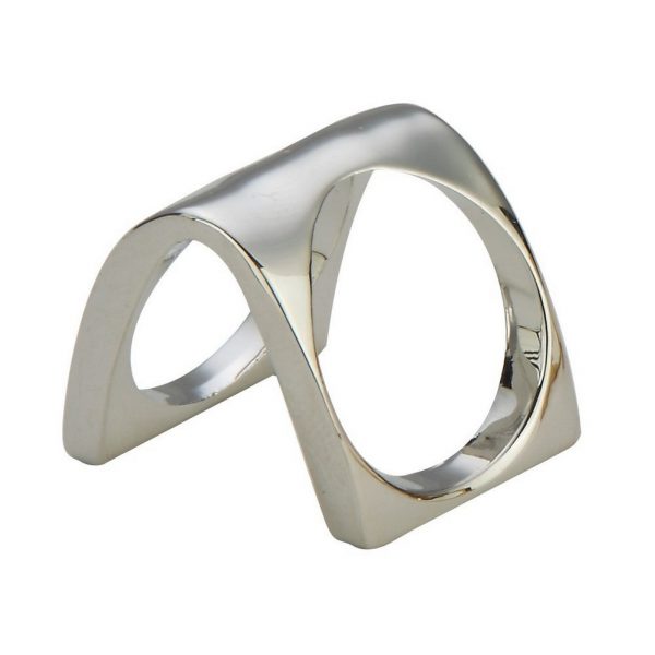 Ring Square Double Made With Tin Alloy by JOE COOL