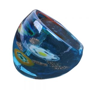 Ring Millefiori Made With Glass by JOE COOL