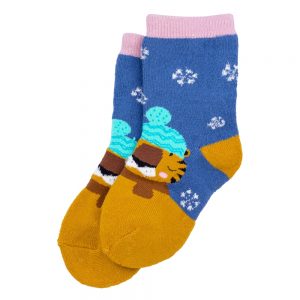 Socks Kids Winter Animals 3-5 Years Made With Cotton & Spandex by JOE COOL