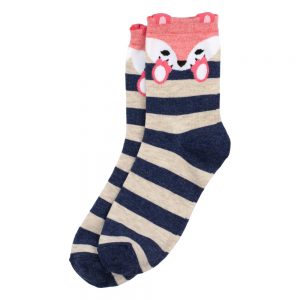 Socks Fox Stripe Made With Cotton & Nylon by JOE COOL