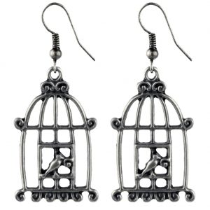 Drop Earring Bird Cage Made With Zinc Alloy by JOE COOL