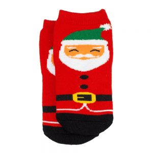 Socks Kids Santa Age 5-6 Made With Cotton & Spandex by JOE COOL