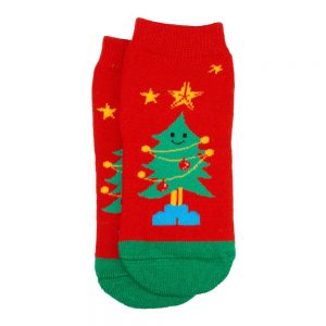 Socks Kids Christmast Tree Age 5-6 Made With Cotton & Spandex by JOE COOL