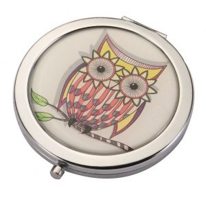 Compact Mirror Twit Twoo Made With Iron by JOE COOL