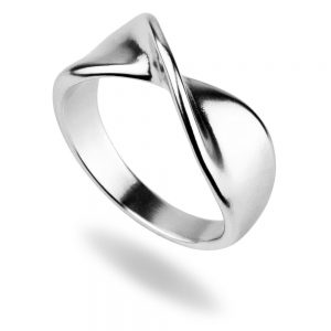 Ring Subtle Twist Made With Tin Alloy by JOE COOL