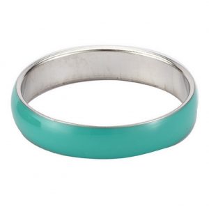 Bangle Curved Made With Enamel & Tin Plate by JOE COOL