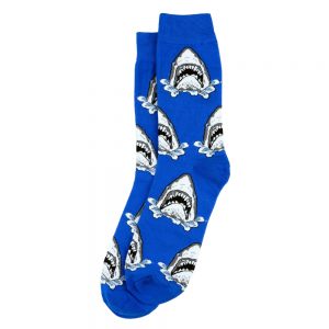 Socks Gents Great White Shark Made With Cotton & Spandex by JOE COOL