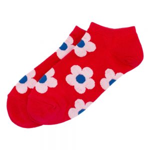 Socks Ankle Fab Flower Made With Cotton & Spandex by JOE COOL