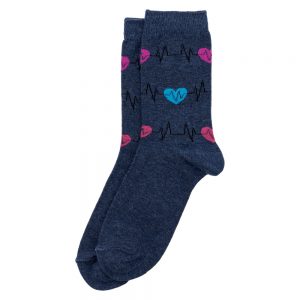 Socks Heartbeat Made With Cotton & Polyester by JOE COOL