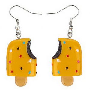 Drop Earring Ice Lolly With Sprinkle Made With Resin by JOE COOL