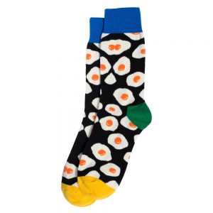 Socks Fried Egg Made With Cotton & Spandex by JOE COOL