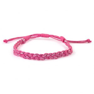 Bracelet Self Coloured With Glitter Strand Weave Made With Cotton by JOE COOL