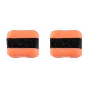 Stud Earring Liquorice Allsorts Made With Resin by JOE COOL