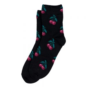 Socks Hi Juicy Cherry Made With Cotton & Spandex by JOE COOL