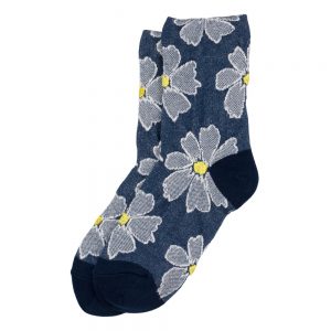 Socks Big Daisy Made With Cotton & Spandex by JOE COOL