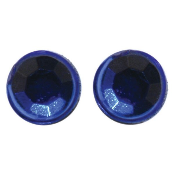 Stud Earring 3mm Blue Made With Crystal Glass & Magnetic by JOE COOL