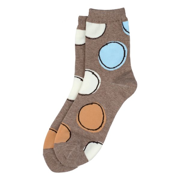 Socks Circled Spot Made With Cotton & Spandex by JOE COOL