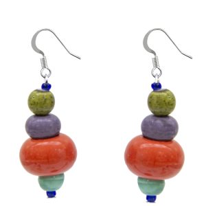Drop Earring Cirque Du Temps Made With Ceramic by JOE COOL