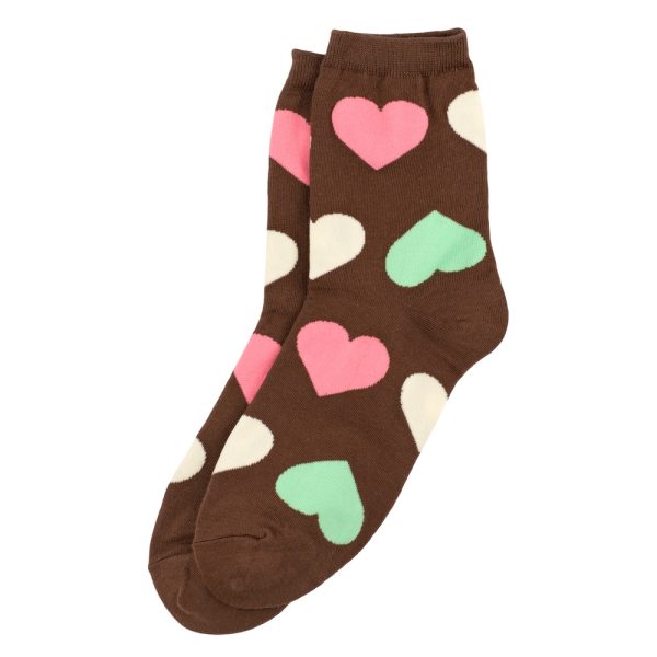 Socks Large Tonal Heart Made With Cotton & Spandex by JOE COOL