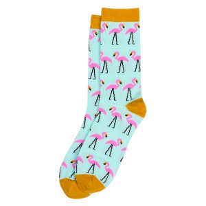 Socks Flamingoes Made With Cotton & Spandex by JOE COOL