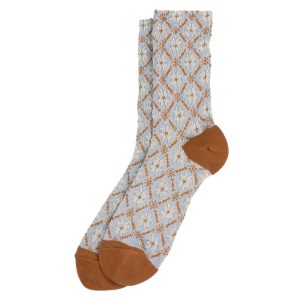 Socks Embossed Arts & Crafts Motif Made With Cotton & Spandex by JOE COOL