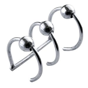 Ear Cuff 3 Rings & Balls Made With 925 Silver by JOE COOL