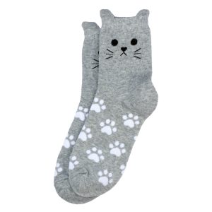 Socks Cat Moggie Paws Made With Cotton & Spandex by JOE COOL