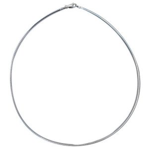 Choker Necklace Flat 16 Made With 925 Silver by JOE COOL