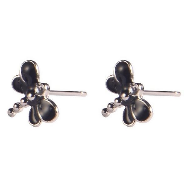 Stud Earring Dragonfly Made With Enamel & Tin Alloy by JOE COOL