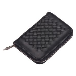 Zip Wallet Real Weave Made With Pu & Zinc Alloy by JOE COOL