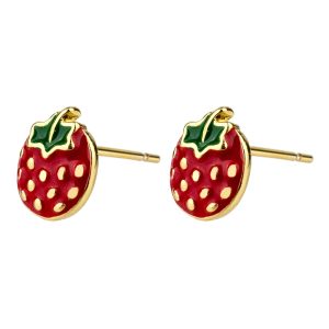 Stud Earring Strawberry Made With Tin Alloy by JOE COOL